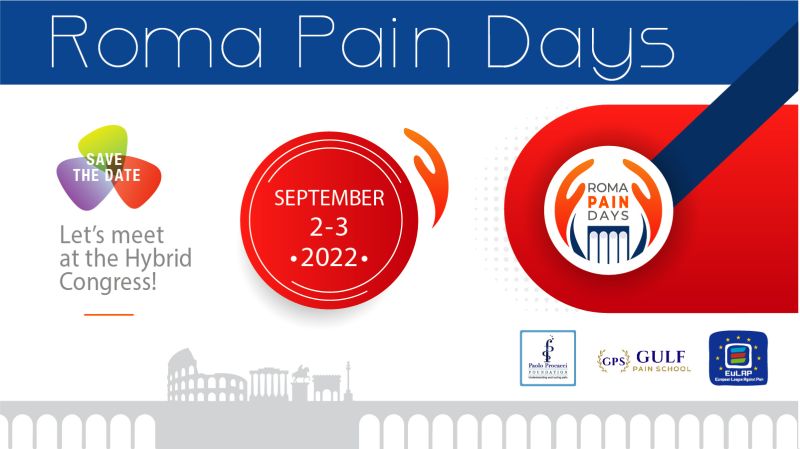 Roma Pain Days 2022: iscrizione gratuita per i soci AISD